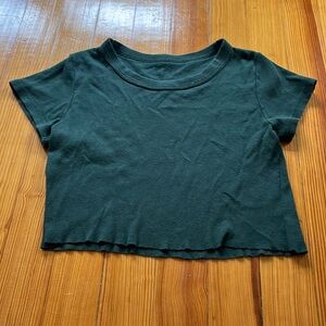 Green Brandy crop top